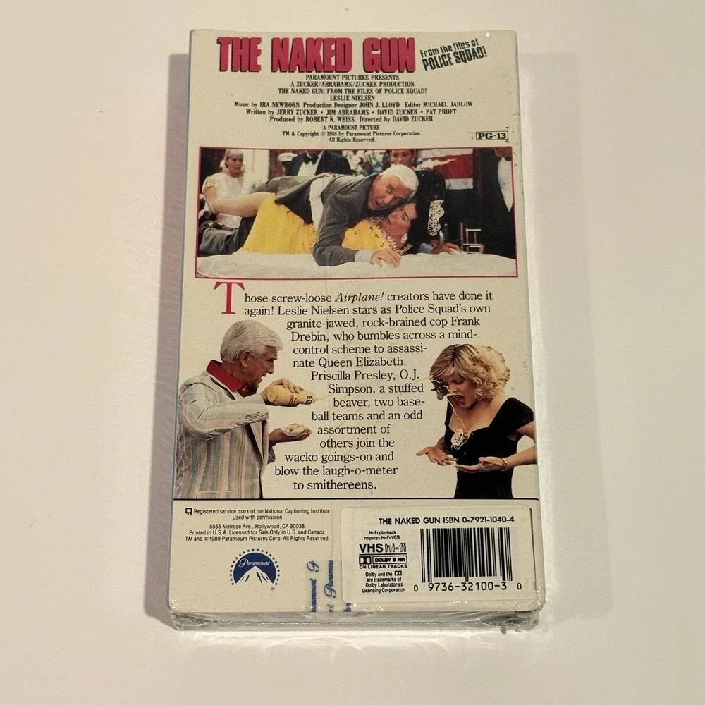 The Naked Gun: From the Files of Police Squad (VHS, 1997) Factory Sealed